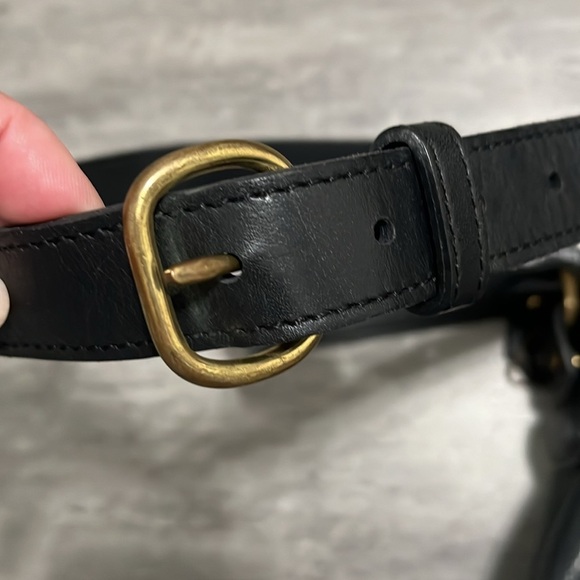 Vintage Coach Black Pebbled Leather Bucket Bag - Picture 4 of 16